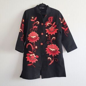 Indigo‎ Moon Black Artsy Coat